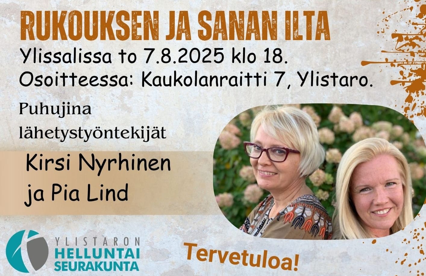 Kirsi ja Pia 7.8.2025